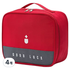 舒適空間 便攜式緊急急救包 紅色, 4個