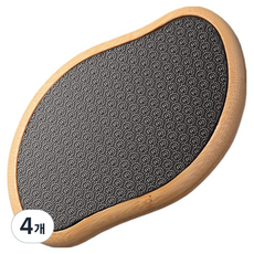 루시마켓 우드 나노글라스 각질제거기 블랙 10.7 x 6.5 x 2 cm, 84g, 4개, 1개입