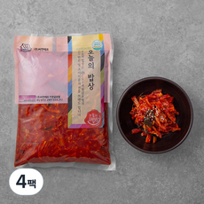 오늘의 밥상 양념무말랭이, 1kg, 4팩