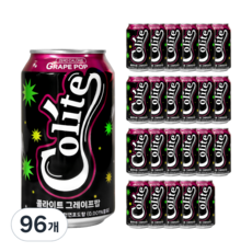콜라이트 그레이프팝 제로콜라, 355ml, 96개