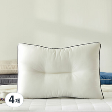 모던하우스 커버가 필요없는 경추굽베개, 아이보리, 4개