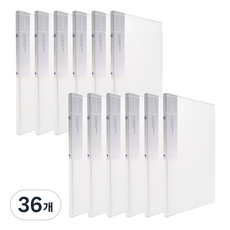 Heemang 內頁固定式自然透明文件夾 10p, 白色, 36個