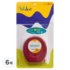 WEDENT 威登 一般細牙線 紅色, 6個, 1件