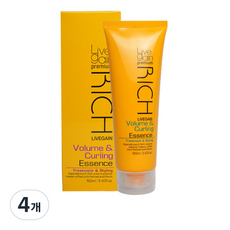 리브겐 프리미엄 리치 볼륨 앤 컬링 에센스, 160ml, 4개