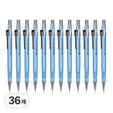 자바펜 투명칼라 제도샤프 블루, 0.5mm, 36개
