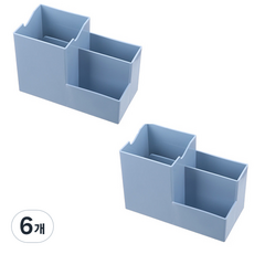 플라스틱 펜홀더, 블루, 6개