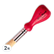 HWAHONG 華虹 豬鬃不鏽鋼模板刷, F-1, 2個