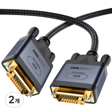 CODEWAY DVI-D 雙通道螢幕連接線, 2m, 2個