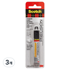 3M Scotch 3M 鈦金屬美工刀 TI-RS 補充包 5入, 3個