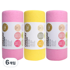 크로바몰 알뜰 하루수세미, 60개, 6개, 랜덤 발송