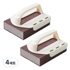 MONACO OLIVE 超強力菜瓜布 魔法亮光海綿 + 專用握把套組, 4套