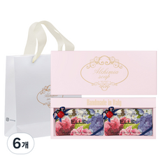 알카미아비누 비누 엘르 2p + 선물상자 핑크 + 쇼핑백, 3개