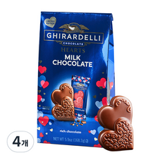 기라델리 하트 밀크초콜릿, 168.3g, 4개