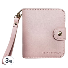 띵크어바웃 소프트 미니 3공 다이어리 커버, 핑크, 3개