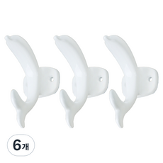 ALLGORR 海豚衣架, 6個, 白色