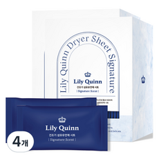 LilyQuinn 優質烘乾機織物柔軟劑片標誌產品, 4個, 40入