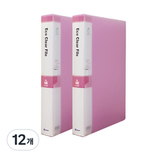 영오 클리어파일 60p, 분홍, 12개