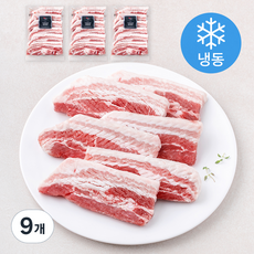 미트디자이너스 100번의 칼집 삼겹살 구이용 (냉동), 9개, 500g