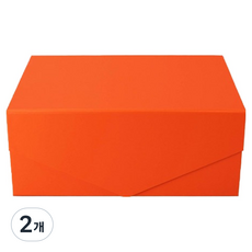 B Home Baking 堅固的折疊式磁吸盒 中, 2個, 橘色