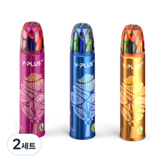 Y-PLUS 彩色鉛筆 Washing Tree Tube PC1104 0 3入 隨機出貨, 12色, 2套