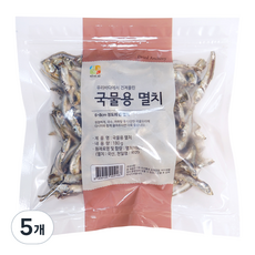 이미지 국물용 중대멸 멸치, 180g, 5개