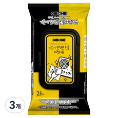 GIBONE 電磁爐專用清潔濕紙巾 蓋裝 25入, 3個