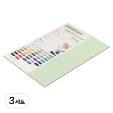 종이문화 양면 펠트 다빈치 엠보스지 No 83 라이트그린, 30개