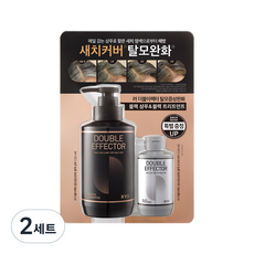 려 더블이펙터 탈모증상완화 블랙 샴푸 321ml + 트리트먼트 110ml