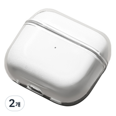 CLOVER9 Clover Jelly TPU 保護殼, 2個, 透明, AirPods 4