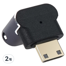 컴스 Mini HDMI 변환 젠더 2.1 8K 60Hz UHD 연장 MF 미니 꺾임, JA209, 2개