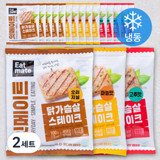 잇메이트 닭가슴살 스테이크 혼합 구성 18팩 (냉동), 1.8kg, 2세트