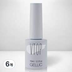 Gellic V 凝膠霧面上層, 單一顏色, 10ml, 6個