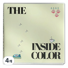 인도사이다 인사이드 컬러 다이어리 만년형 + 스티커 세트, 레몬띵크, 4개