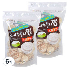 라이스웰 현미누룽지팝, 120g, 6개