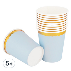 골드라인 파티컵 블루 240ml, 30개입, 5개
