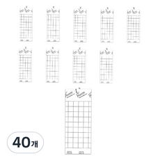 Bokini 白色誘黏板 10*25cm, 1入, 40個