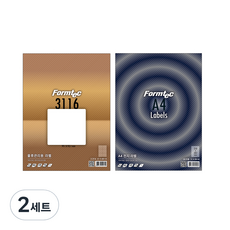 Formtec 物流管理用標籤紙 6格 100張 LS-3116 + 雷射噴墨標籤紙 1格 20張 LQ-3130 套組, 2套