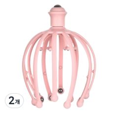 EORIN 章魚爪頭皮按摩器, 01 粉紅色, 2個
