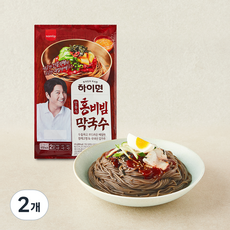 삼립 하이면 안동식 홍비빔 막국수 2인분, 422g, 2개