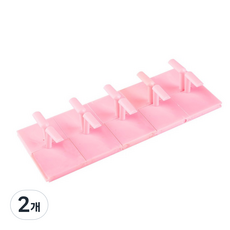 BARNA 分離型一字型美甲片支架, 粉色, 2個