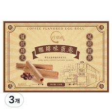 커피 에그롤 쿠키, 120g, 3개