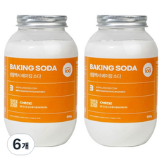 Lifegd100 小蘇打粉, 6個, 500g