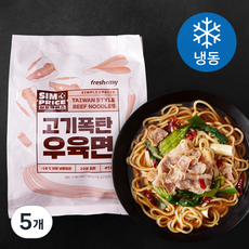 프레시지 심프라이스 고기폭탄 우육면 (냉동), 471g, 5개
