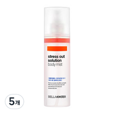 벨라몬스터 스트레스 아웃 솔루션 바디미스트, 210ml, 5개