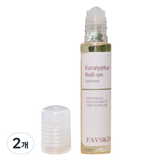 FAVSKIN 滾珠按摩油 尤加利, 10ml, 2個
