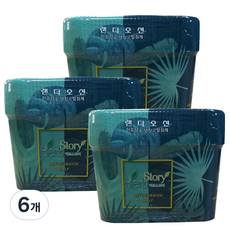 草本故事大號木炭雙層冰箱除臭劑, 260g, 6個