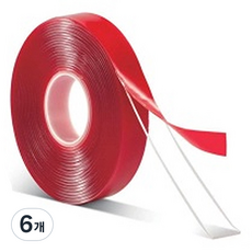 티스 아크릴 양면테이프 5cm x 5m, 6개