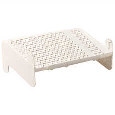 Kyhome 多功能伸縮鞋架/鞋櫃分層收納架/可疊加鞋托架, 1個, 白色