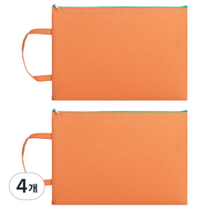 거친언니 파스텔 옥스포드 문서파일가방 단일, 오렌지, 4개