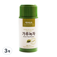 쌍계 가루 녹차, 40g, 3개, 1개입